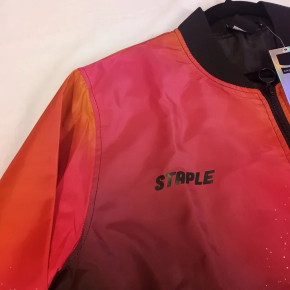 Coca-Cola Staple Men's Limited Edition Bomber Varsity Zip Up Colletion Jacket L - Picture 2 of 16